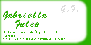 gabriella fulep business card